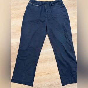 Chaps Women's Navy Ankle Pants